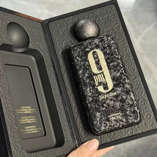 9 PM Night Out Extrait de Parfum Men's perfume spray, Oriental Spicy Flavor 100ml