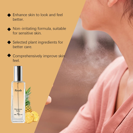 Roxelis 20ml Calming Body Perfume Spray For Women Menopause Lasting Fragrance Refreshing Relieve Anxiety Relaxing Perfume Mist