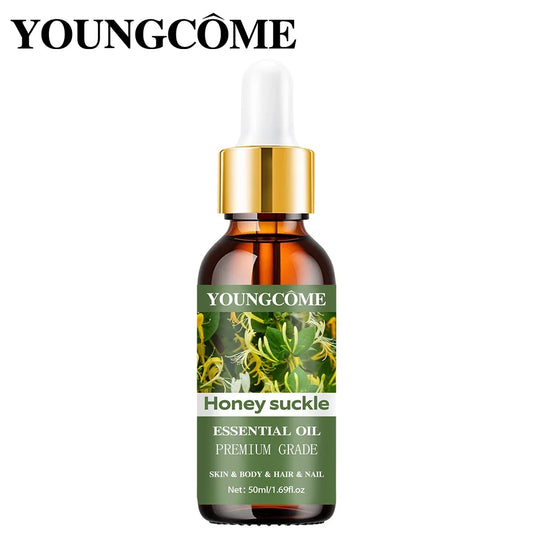 YOUNGCOME Honeysuckle Essential Oil Withsoothing Skin soothing Physical and Mental Effects Suitable for Body Massage