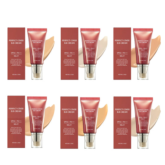 Perfect Cover Bb Cream Brightens Complexion Covering Skin Blemishes Lasting Lightweight Hydrates Moisturize Concealer Corrector