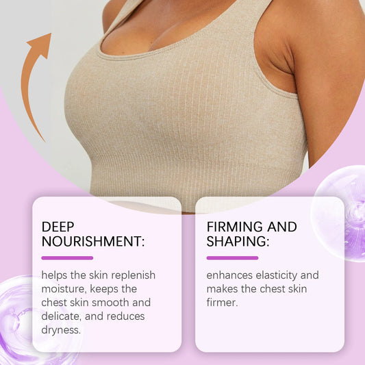 Firming and Plumping Breast Serum - Lifting, Moisturizing and Enhancing Elasticity Nourishing Massage Breast Care Essence