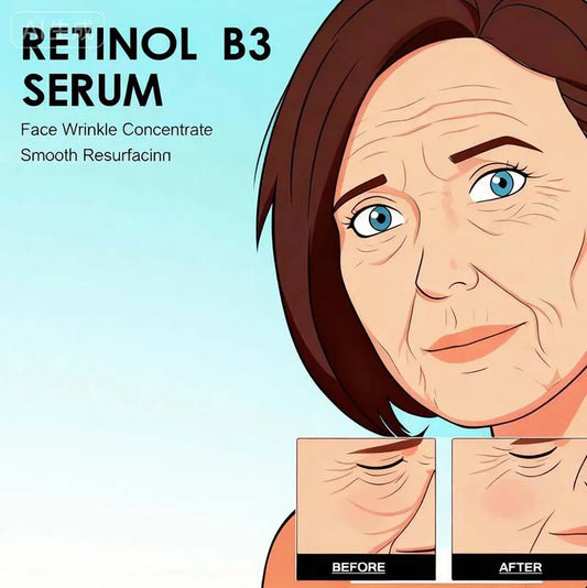 Anti Wrinkke Retinol B3 Face Essence Moisturizing Fade Fine Line Lifting Firming Repair Smooth Nourish Tighten Brighten Serum