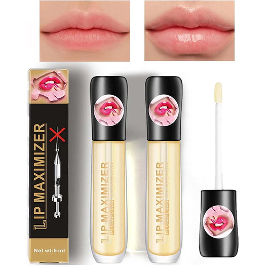 Liquid Lip Plumper Plumping Lip Gloss,Clear Lip Oil Waterproof Moisturize Long Lasting Nutritious Lip Plumper Makeup Skin Care