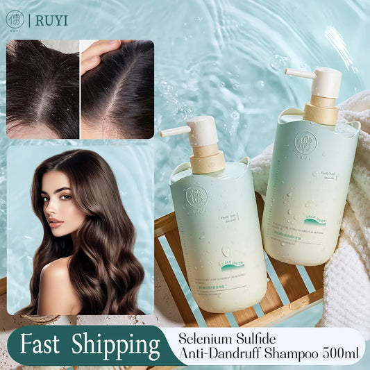 RUYI Selenium Sulfide Shampoo, Deep Anti Dandruff & Itch Relief, Long-Lasting Oil Control, Volumizing Fluffy Hair Wash