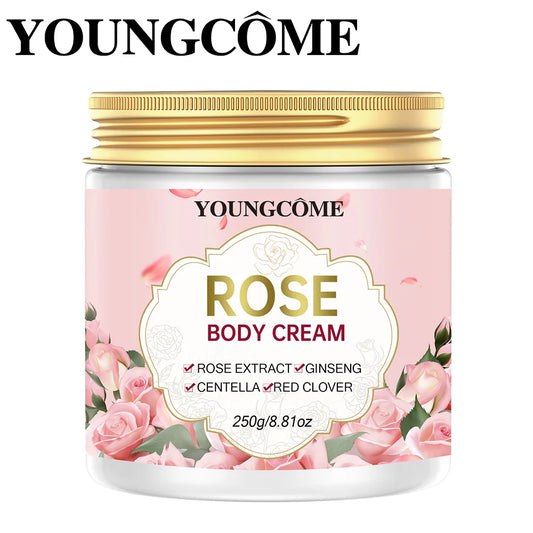 Rose Body Cream Whitening Intimate Areas Underarm Knee Buttocks Private Bleach Remove Melanin Waterproof Brighten Nourish Cream