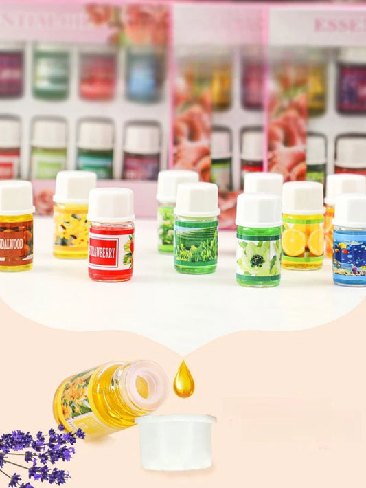12pcs X 3ML Essential Oils for Aroma Diffuser Air Humidifier Natural Plant Aromatherapy Air Freshener Home Fragrance Oil Perfume
