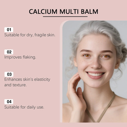 Calcium Volume Multi Balm Stick Deep Hydrating Firming Stick Anti-Wrinkle Skincare Face & Eye Cream Pre-Makeup Moisturizer Daily Care