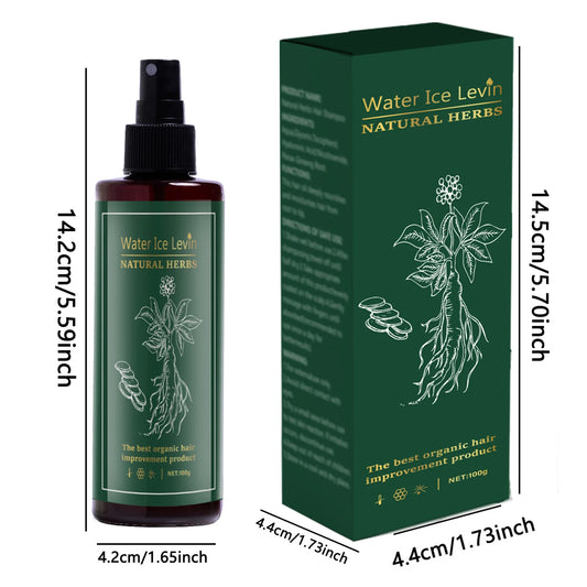 Gentle Herbal Hair Care Spray - Smoothes Scalp Renewal Spray, Niacinamide and Ginseng Nourishing Hair, Moisturizing and Shining Spray, Suitable for Oily and Dry Hair