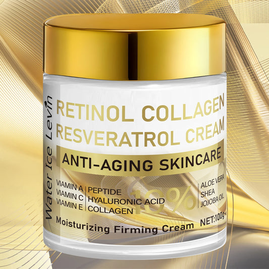 Vitamin a Collagen Firming Cream, Contains Hyaluronic Acid, Day and Night Firming Moisturizer, Gentle Ingredients, Nourishes, Smooths, and Lifts the Skin