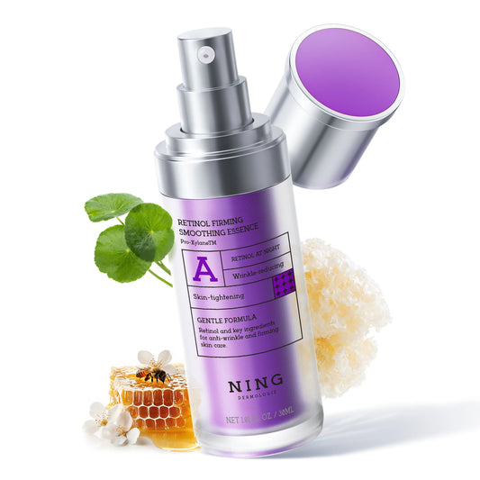 NING Retinol Anti-Aging Serum 30ml X 3 – Starter-Friendly Night Essence for Wrinkle Repair, Firming & Youthful Glow