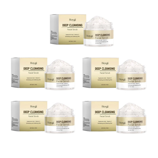 Deep Cleansing Facial Scrub Exfoliating Facial Cleansing & Pore Refining Removal Dead Skin Oil Control Smooth Hydrated Skin