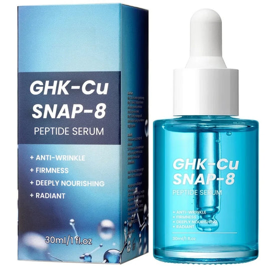 GHK-Cu Copper Peptides Facial Serum with SNAP-8 for Fine Lines, Wrinkles, Firming, Deep Hydration & Collagen,All Skin Types