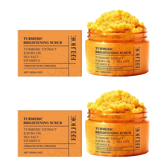 120G 1/2/3PCS Turmeric Body Scrub - All-Natural Exfoliator for Body, Face, Hand & Foot, Gently Moisturizes & Brightens Skin Care