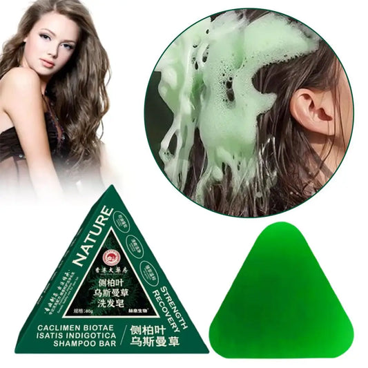 Usmanthus Sinensis Shampoo Soap Herbal Dandruff Removal Shampoo Bar Oil Control Scalp Cleansing Hair Care Soap Hair Accessories