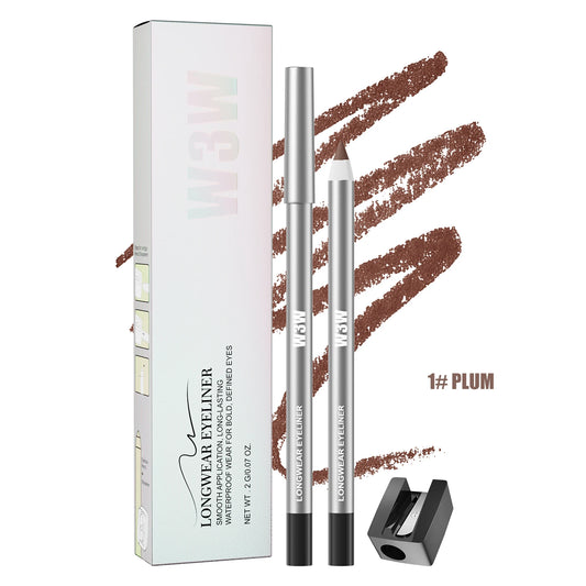 8 Colors Matte Eyeliner Gel Pencil, Ultra-fine Easy Coloring, Waterproof Sweatproof Smudge-proof, With Free Sharpener