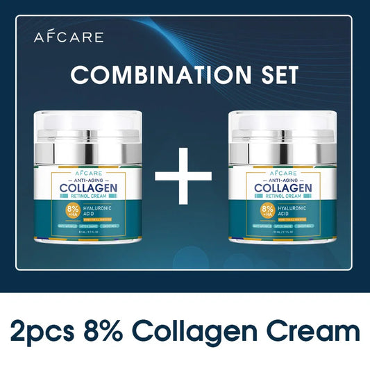 8% Collagen Face Cream with High-Quality Hyaluronic Acid Anti-Wrinkle Retinol Moisturizing Anti-Aging Facial Skincare Product