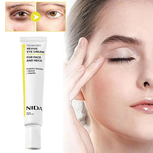 NIDA Facial Serum Eye Cream Set Peptide Propolis Skin Renewal Retinol Revitalizing Brightening Firming Daily Skincare Combo