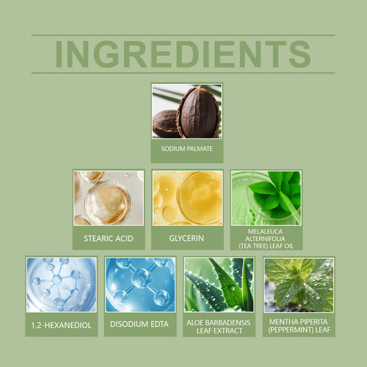 HOYGI Tea Tree Oil Soap Moisturizing Exfoliate Relieve Cleansing Soap Facial Cleansing Oil Control Moisturize Face Wash Skincare