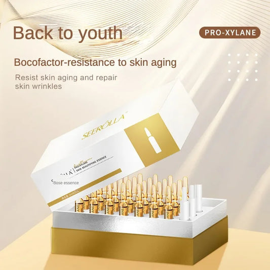 Hyaluronic Acid Peptide Whitening Serum Remove Dark Spots Melanin Brighten Shrink Pores Moisturizing Fade Fine Lines