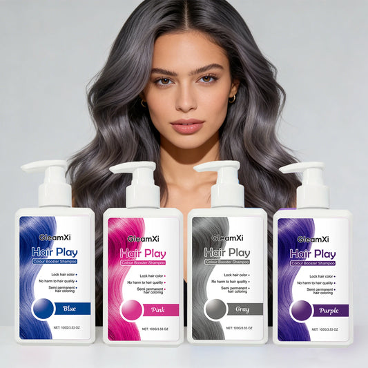 Color Booster Shampoo Lock Hair Color Enhance Semi-Permanent Colour Not Damaging Hair Non-irritating Scalp Hairdressing Shampoo