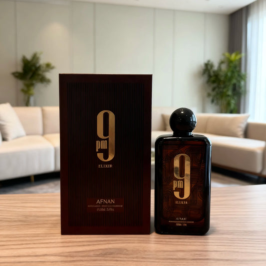 Afnan 9PM Elixir Unisex Extrait de Parfum, 3.4 Fl. Oz Long-lasting fragrance suitable for everyday use Valentine's Day gifts