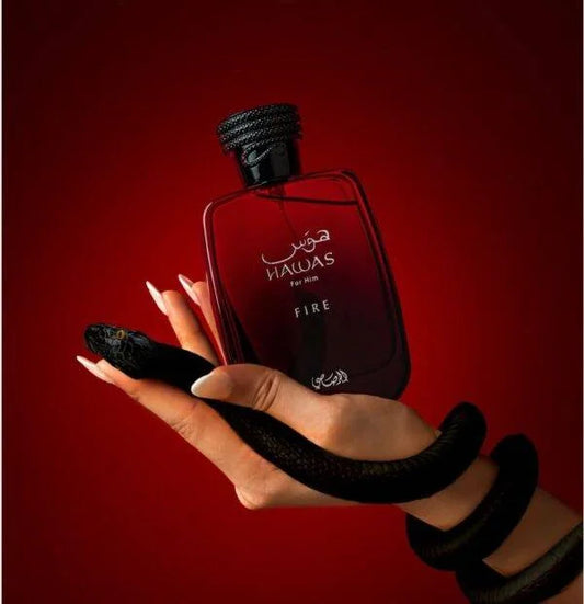 Luxury Rasasi Hawas Fire For Him Eau De Parfum 100ml Long Lasting Woody Oriental Fragrance Original Arabian Men Cologne Perfume Gift Box