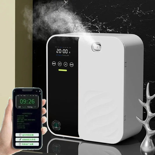 Hotel Aroma Diffuser Machine Wall Mounted Room Fragrance Diffuser Bluetooth Electric Smell Distributor Electric Smell for Home