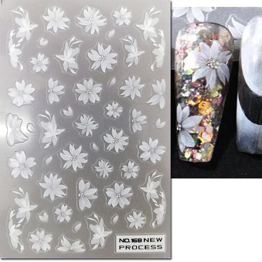 3d Nail Art Decals New Ultrathin Purple Florals Lavenders Flowers Adhesive Sliders Nail Stickers Decoration For Manicure
