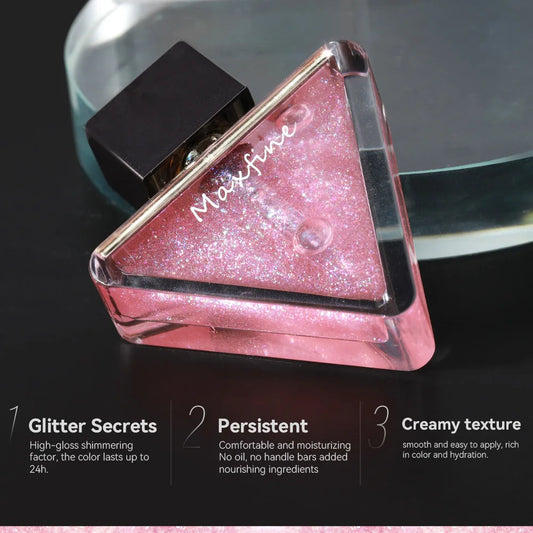 Clear and translucent lip gloss, not easy to fade, pure and desired. White water lip gloss, pearl like and fine shimmering lipst