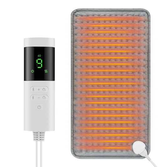 Electric Heating Blanket Thermal Pads Warmer 9 Levels Heated Mat Soft&Safe Winter Body Back Leg Warmer Pads Home Use 60*30cm