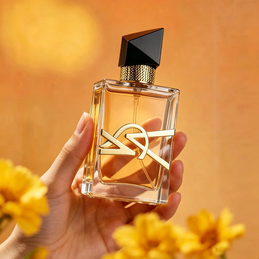 1PC Women Eau de Parfum 30ml Elegant Square Glass Bottle Golden Logo Perfume Long Lasting Floral Woody Fragrance For Daily Dating Gift