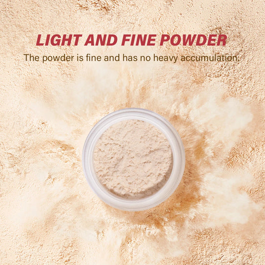 Setting Powder long-Lasting Matte Pink Finish Oil Control Makeup Fixation Removal Pore Modification Setting Cosmetics one size