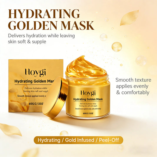 Hydrating Golden Mask Collagen Gold Peel Off Facial Mask Moisturizing Firming Reduces Wrinkles Removes Blackheads Dirt & Oils