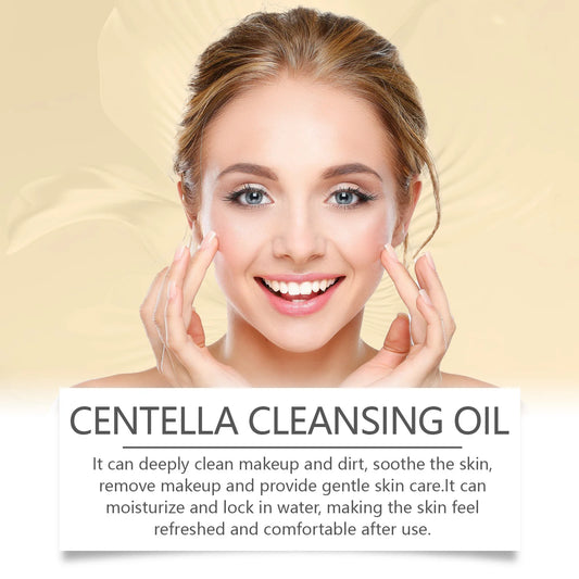 EELHOE Centella Cleansing Oil Makeup Remover Refreshing Clean Pores Oil Control Hydration Centella Asiatica Facial Cleansing Oil