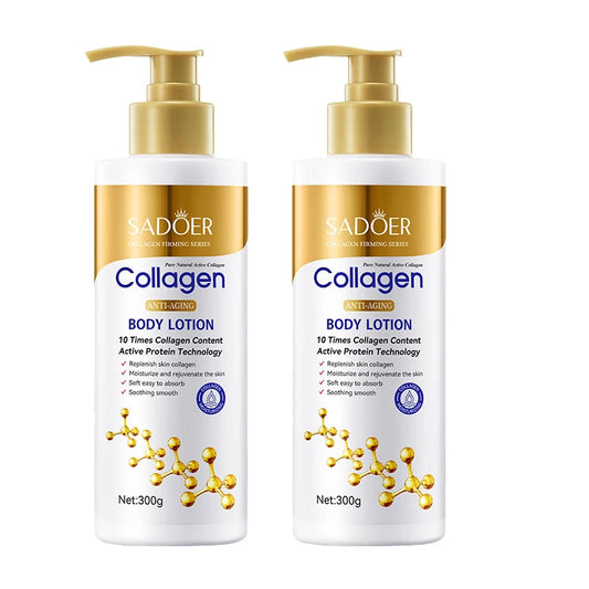 Collagen Body Lotion for Firming & Hydration - Intense Moisturizer Anti-Aging Skin for Dry, Sagging Skin, Nourishment 300g/pc