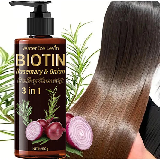 Onion Rosemary Natural Shampoo Moisturize Hair Add Shine Gently Massages Three-in-one Effect Leave Hair Voluminous Smooth Unisex