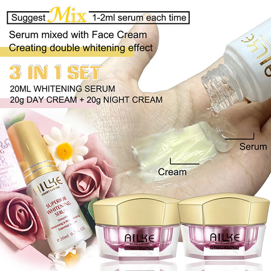 AILKE Lightening Face Cream, Antioxidant, Radiant Skin, Firming, With Sodium Hyaluronate, Clean Skin Facial Cream