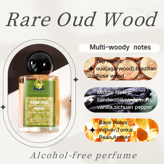 Rich-Scented Essential Oil Spray For Humidifiers and Aromatherapy Diffusers Rare Oud Eau de Parfum Luxury Woody Perfume Oil 50ml