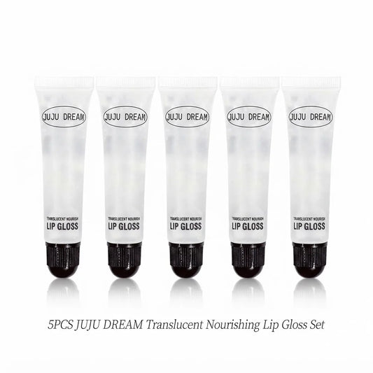 JUJU DREAM Translucent Nourishing Lip Gloss Hydrating Clear Lip Oil Repairing Glossy Lip Care