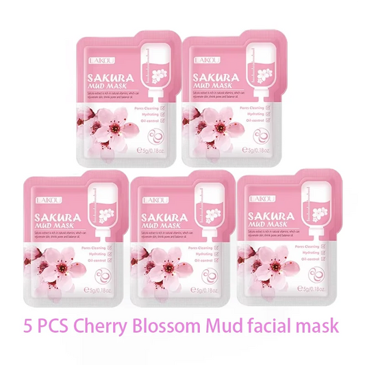 Purifying Clay Facial Mask in Pouch,For Acne, Oily & Combination Skin, Deep Cleansing, Detoxifying, Skin Care, Face Mud Mask 5g