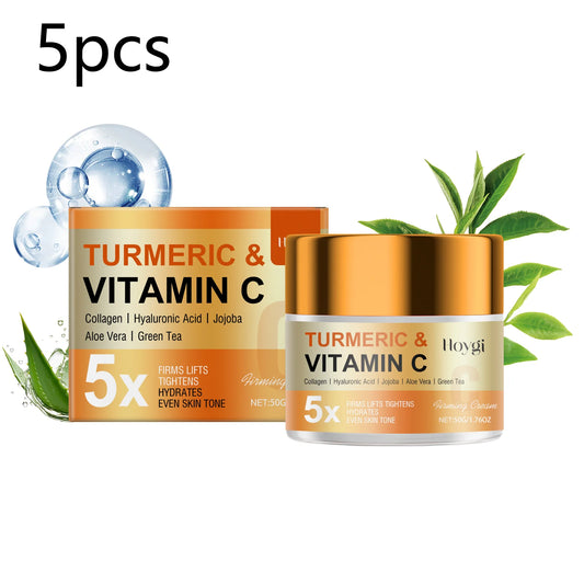 Turmeric Vitamin C Anti-Aging Cream Moisturizing Anti-Wrinkle Collagen Hyaluronic Acid Cream Skin Care Cosmetics