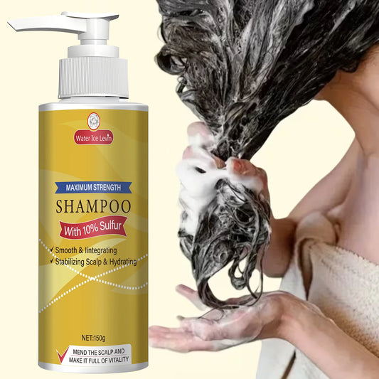 Maximum Strength Shampoo (10% Sulfur): Bee Venom-Infused, Smooths Hair, Stabilizes Scalp & Hydrates for Soft, Shiny Locks
