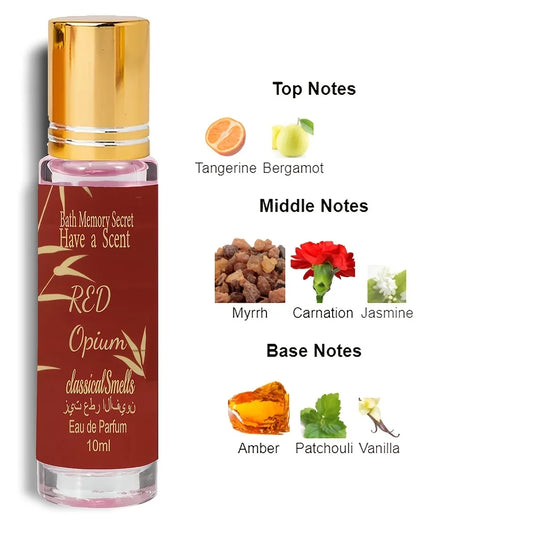 Red Opium Fragrance Essential Oil for Women Vanilla Musk Long-Lasting Scent Must-Have Gifts Daily Necessity Perfume With Box