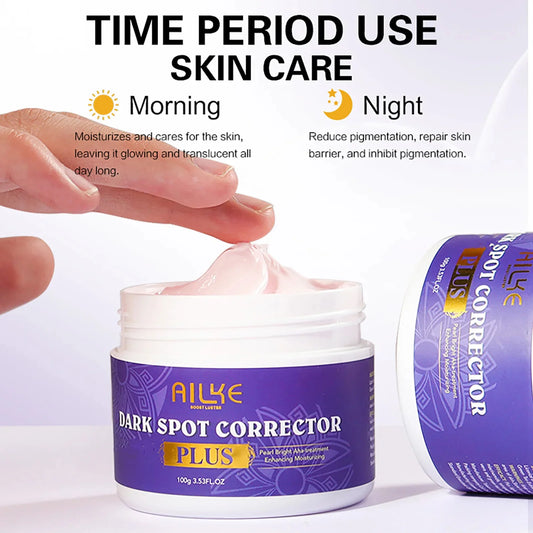 AILKE Dark Spot Corrector PLUS Cream for Face, Body, Anti Hyperpigmentation, Melasma, Freckle, for All Skin Types, 100ml
