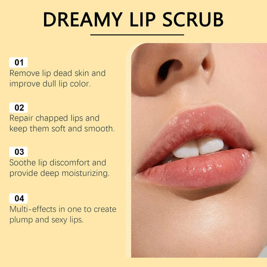 3 In1 Lip Scrub Mask Exfoliating Repairing Lighten Dry Cracked Lines Brighten Moisturizing Nourishing Beauty Plump Lip Treatment