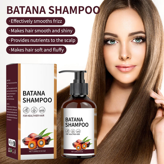 100ML Batana Oil Shampoo Deep Moisturizing Smooth Thick Hair Growth for  Anti Frizz Anti Hair Loss Damaged Hair Keratin Care