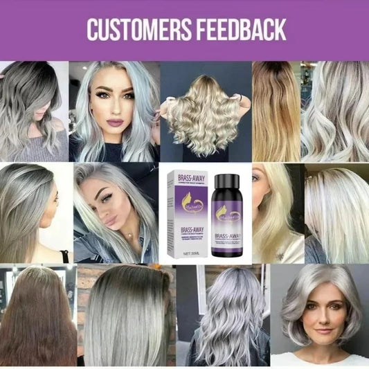 Color Fixing Hair Dye Shampoo to Cover Gray Hair Fade Yellow After Bleach Hair Shampoo Non-irritating Purple Shampoo for Blonde