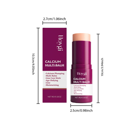 Calcium Volume Multi Balm Stick Deep Hydrating Firming Stick Anti-Wrinkle Skincare Face & Eye Cream Pre-Makeup Moisturizer Daily Care