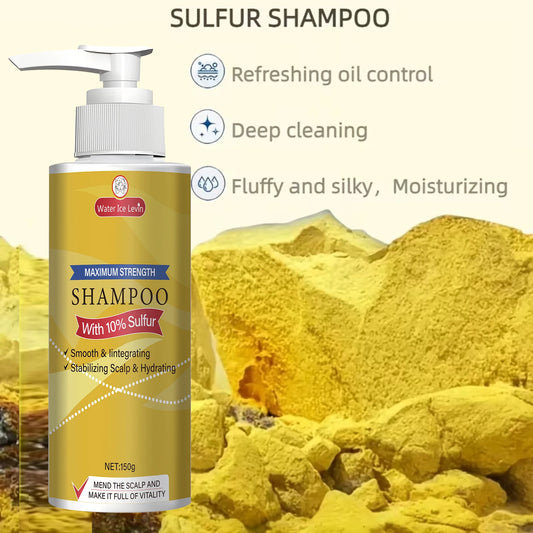 Maximum Strength Shampoo (10% Sulfur): Bee Venom-Infused, Smooths Hair, Stabilizes Scalp & Hydrates for Soft, Shiny Locks