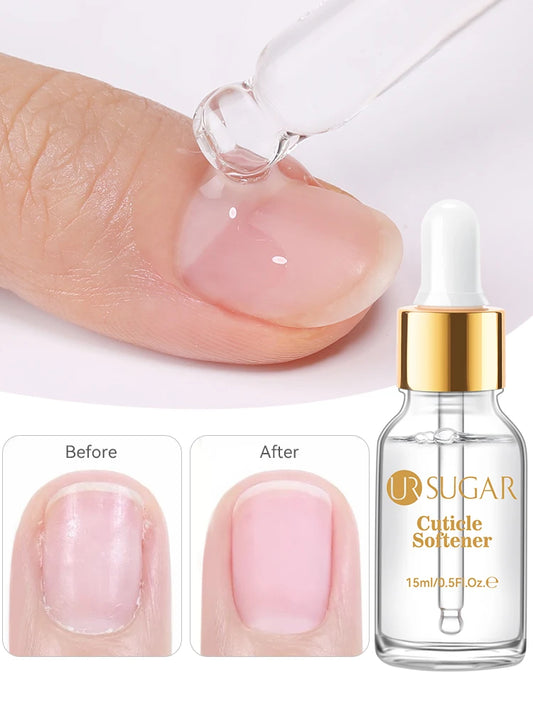 UR SUGAR 15ml Cuticle Softener Regenerating Oil Preventative Nail Polish Softener For Dead Skin Dry Manicures Gel Nail Care Tool